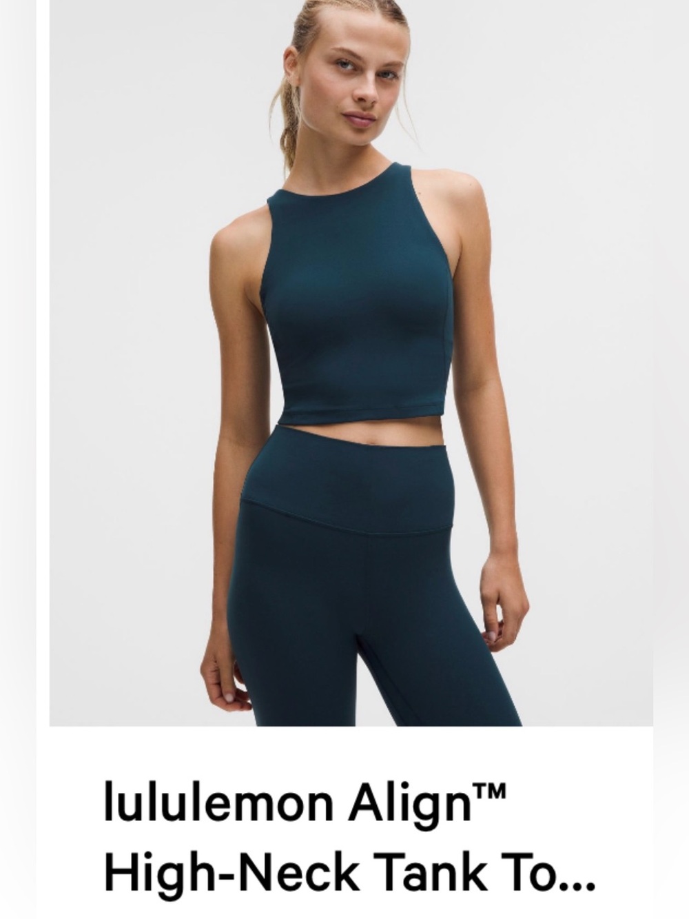 lululemon Align™ High-Neck Tank Top in Indochine blue size 6